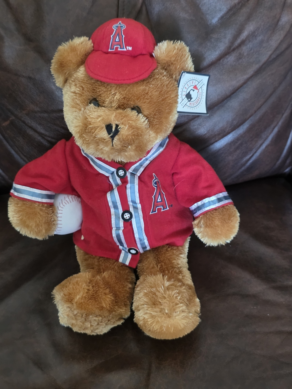 Anaheim Angels Brown Teddy Bear.